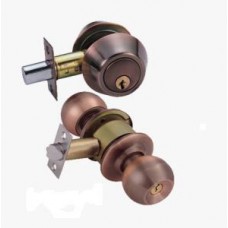 Double Cylinder Combo Lockset- Browns