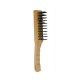 H/Duty Wood Wire Brush With Scraper-BROWNS