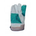 Green/Grey Leather Work Man Glove