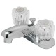 Acrylic Handle Basin Faucet euro with Pop-up EZ-FLO