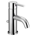 Chrome Single Handle Lavatory Faucet W/Brass Pop-up Ez-flo
