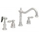 Elegance Series 8" Kitchen Faucet Acry euro W/Spray EZ-FLO